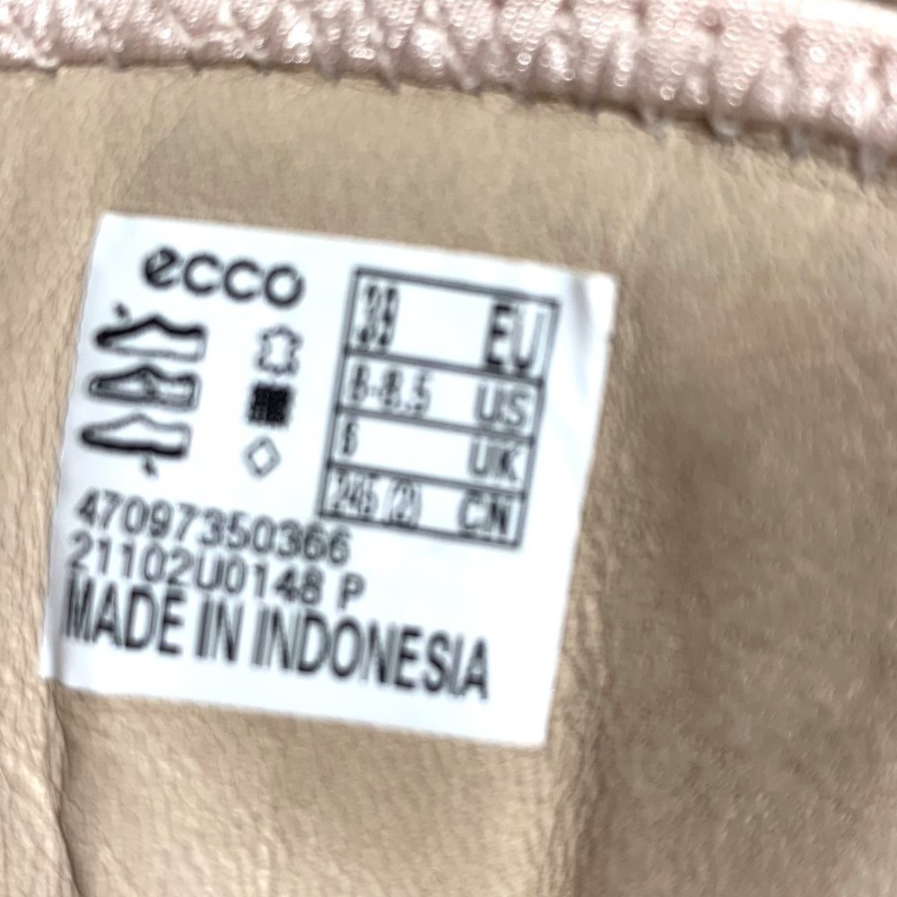 Ecco Soft 7 Wedge Strap Sneakers Nubuck Leather Rose Pink Size 39 US 8 - 8.5 - Picture 8 of 9